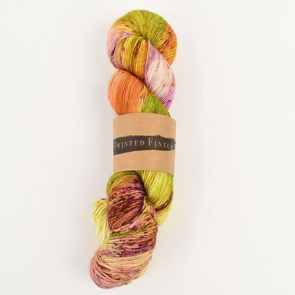 Twisted Fintch Superwash Merino Yarn 400 Yds 100g Dragon Flower Colorway - Picture 1 of 3